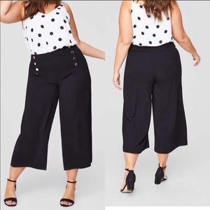 Loft plus wide leg sailor pants